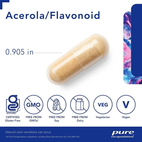 PURE ENCAPSULATIONS - Pure Encapsulations Acerola/Flavonoid 120 Capsulas - The Red Vitamin MX - Suplementos Alimenticios - {{ shop.shopifyCountryName }}