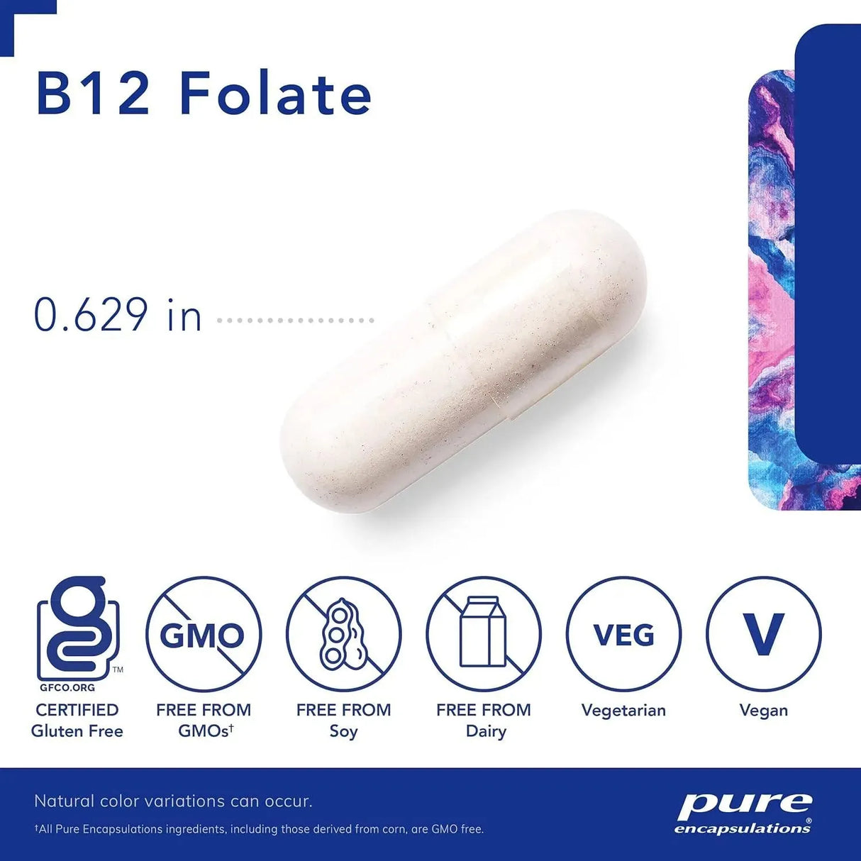 PURE ENCAPSULATIONS - Pure Encapsulations B12 Folate 30 Capsulas - The Red Vitamin MX - Suplementos Alimenticios - {{ shop.shopifyCountryName }}