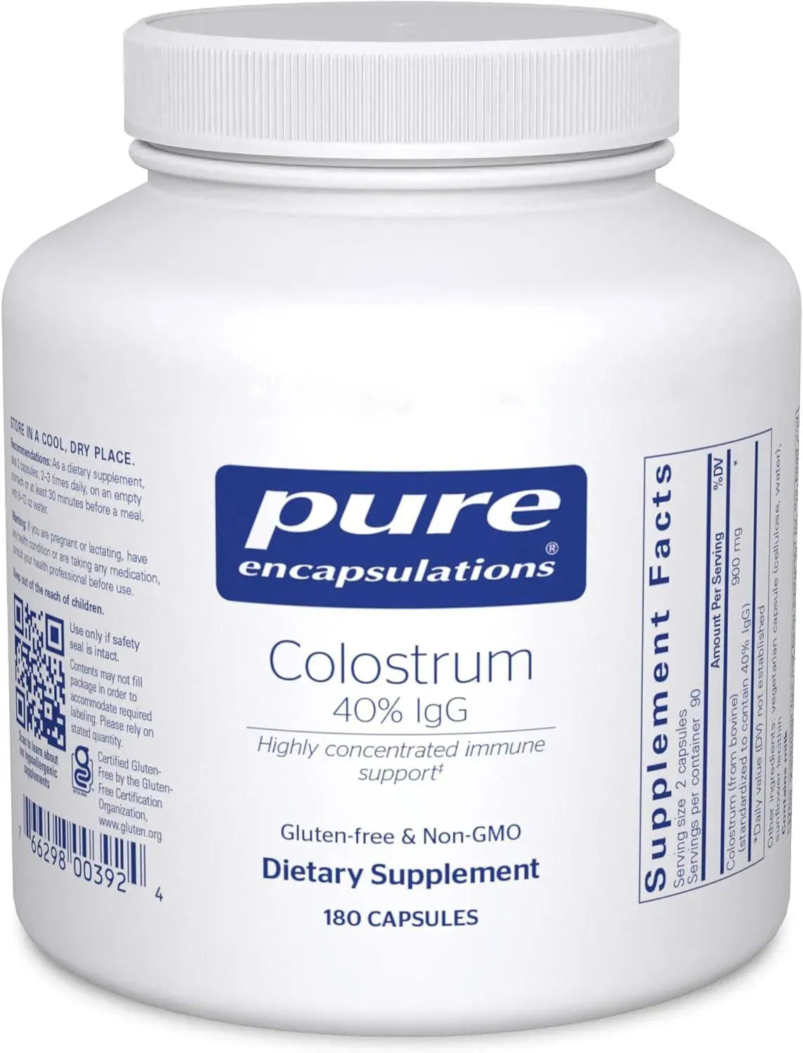 PURE ENCAPSULATIONS - Pure Encapsulations Colostrum 180 Capsulas - The Red Vitamin MX - Suplementos Alimenticios - {{ shop.shopifyCountryName }}