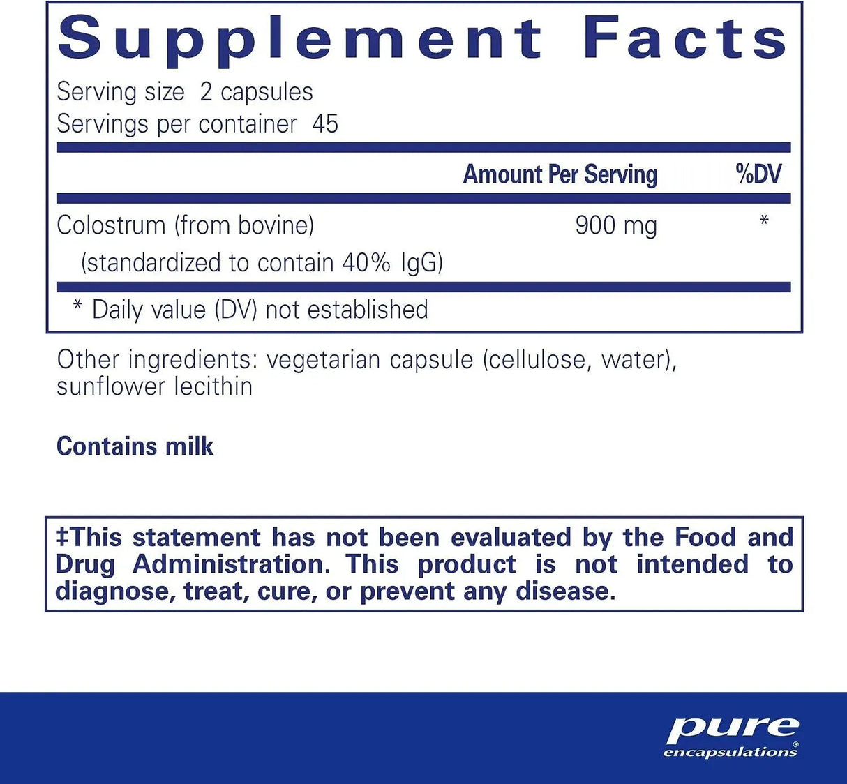 PURE ENCAPSULATIONS - Pure Encapsulations Colostrum 90 Capsulas - The Red Vitamin MX - Suplementos Alimenticios - {{ shop.shopifyCountryName }}