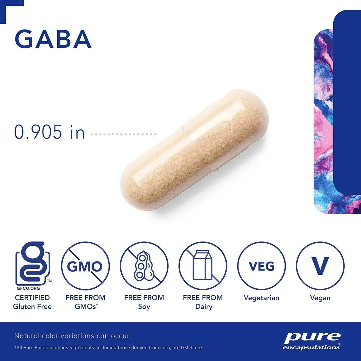 PURE ENCAPSULATIONS - Pure Encapsulations GABA 120 Capsulas - The Red Vitamin MX - Suplementos Alimenticios - {{ shop.shopifyCountryName }}