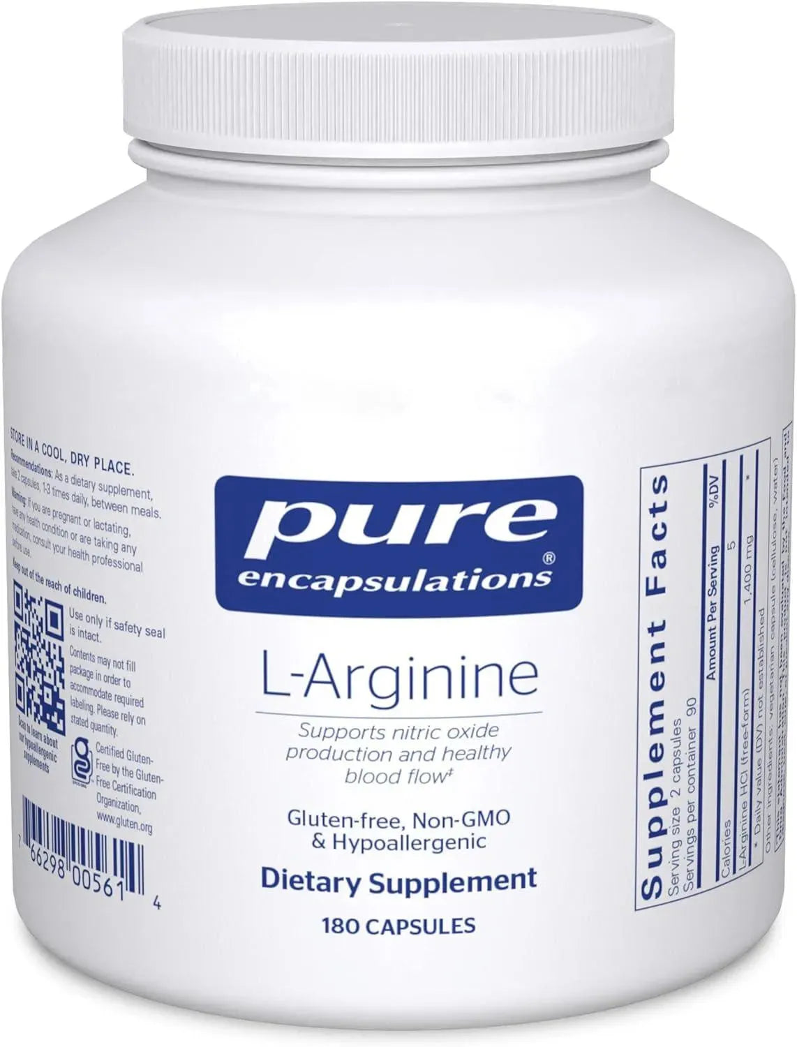 PURE ENCAPSULATIONS - Pure Encapsulations L-Arginine 1400Mg. 180 Capsulas - The Red Vitamin MX - Suplementos Alimenticios - {{ shop.shopifyCountryName }}