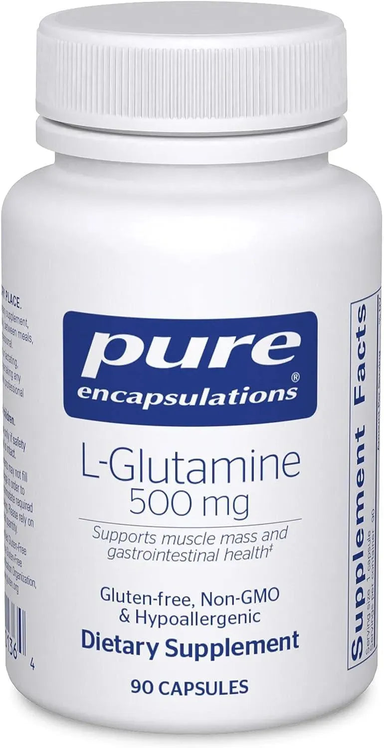 PURE ENCAPSULATIONS - Pure Encapsulations L-Glutamine 500Mg. 90 Capsulas - The Red Vitamin MX - Suplementos Alimenticios - {{ shop.shopifyCountryName }}