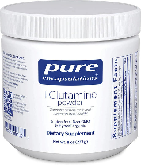 PURE ENCAPSULATIONS - Pure Encapsulations L-Glutamine Powder 227Gr. - The Red Vitamin MX - Suplementos Alimenticios - {{ shop.shopifyCountryName }}