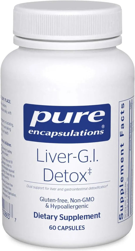 PURE ENCAPSULATIONS - Pure Encapsulations Liver-G.I. Detox 60 Capsulas - The Red Vitamin MX - Suplementos Alimenticios - {{ shop.shopifyCountryName }}