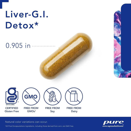 PURE ENCAPSULATIONS - Pure Encapsulations Liver-G.I. Detox 60 Capsulas - The Red Vitamin MX - Suplementos Alimenticios - {{ shop.shopifyCountryName }}