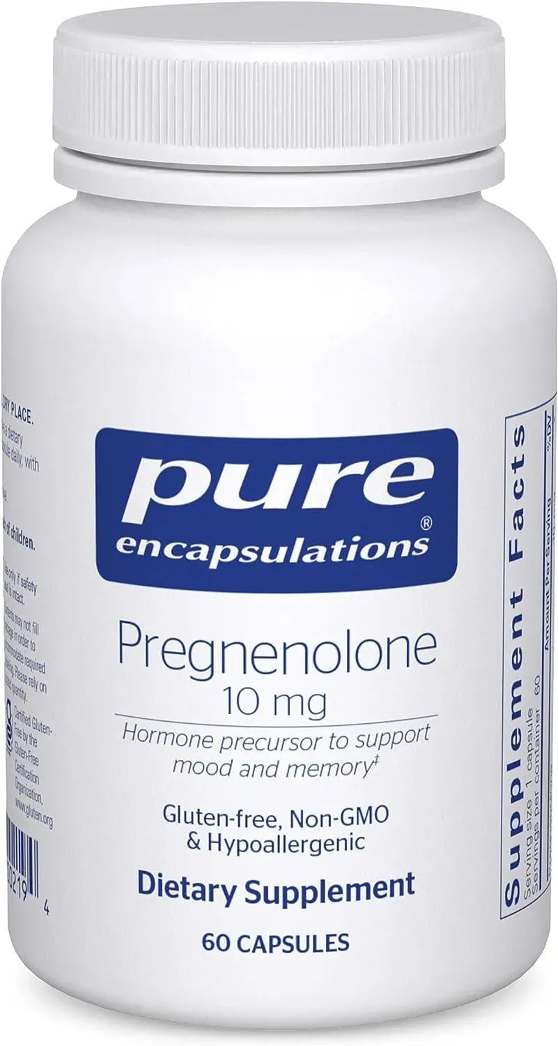 PURE ENCAPSULATIONS - Pure Encapsulations Pregnenolone 10Mg. 60 Capsulas - The Red Vitamin MX - Suplementos Alimenticios - {{ shop.shopifyCountryName }}