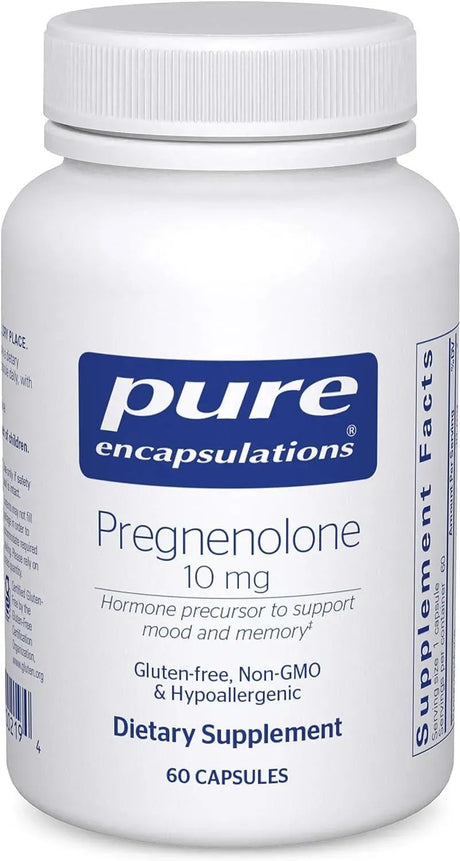 PURE ENCAPSULATIONS - Pure Encapsulations Pregnenolone 10Mg. 60 Capsulas - The Red Vitamin MX - Suplementos Alimenticios - {{ shop.shopifyCountryName }}