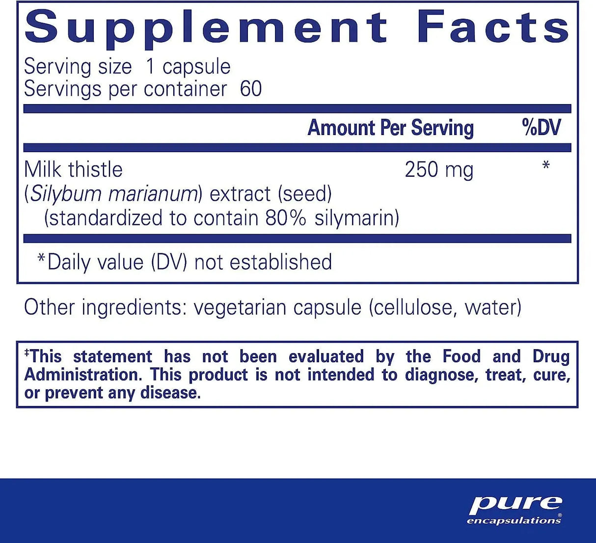 PURE ENCAPSULATIONS - Pure Encapsulations Silymarin Milk Thistle Extract 60 Capsulas - The Red Vitamin MX - Suplementos Alimenticios - {{ shop.shopifyCountryName }}