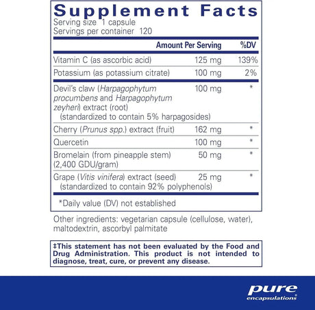 PURE ENCAPSULATIONS - Pure Encapsulations Uric Acid Formula 120 Capsulas - The Red Vitamin MX - Suplementos Alimenticios - {{ shop.shopifyCountryName }}