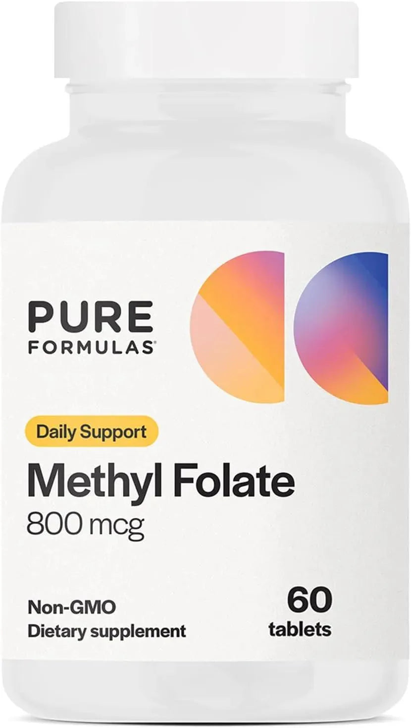 PURE FORMULAS - Pure Formulas Methylfolate 800mcg 60 Tabletas - The Red Vitamin MX - Suplementos Alimenticios - {{ shop.shopifyCountryName }}