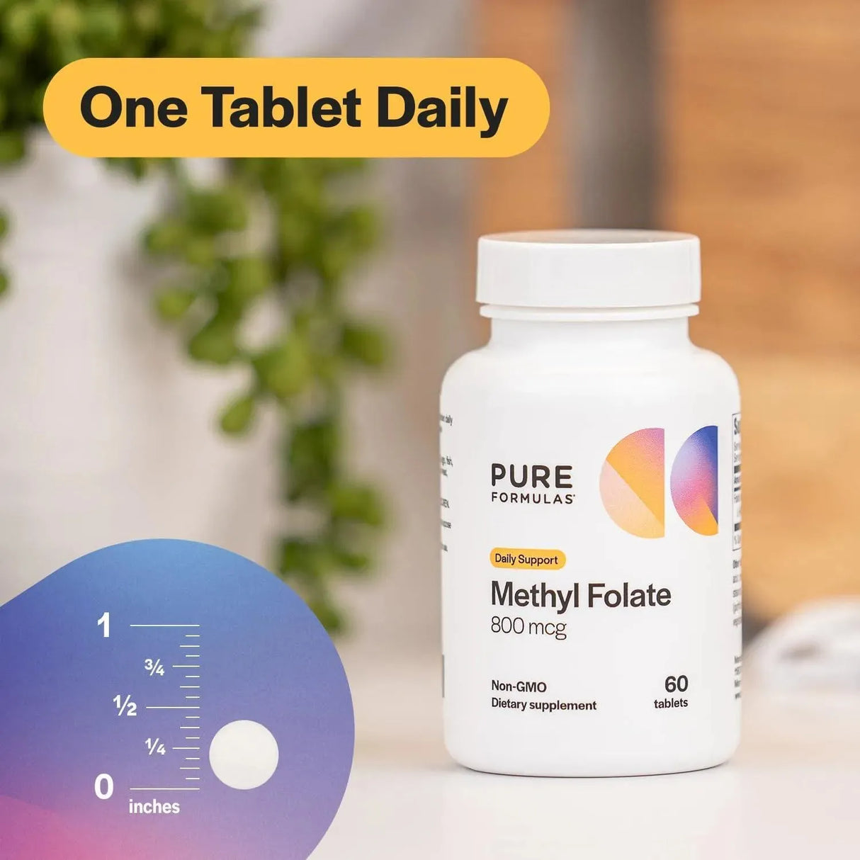 PURE FORMULAS - Pure Formulas Methylfolate 800mcg 60 Tabletas - The Red Vitamin MX - Suplementos Alimenticios - {{ shop.shopifyCountryName }}