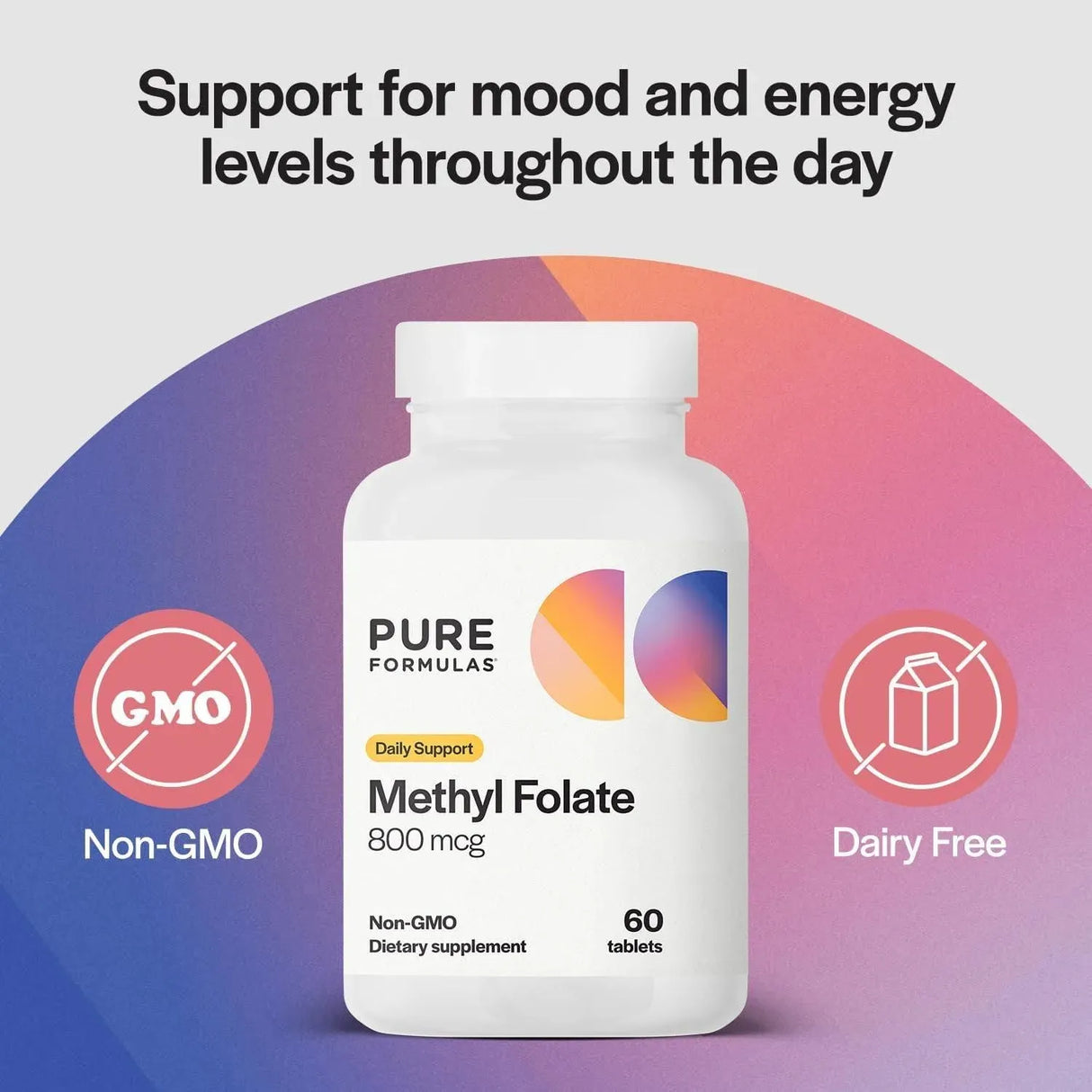 PURE FORMULAS - Pure Formulas Methylfolate 800mcg 60 Tabletas - The Red Vitamin MX - Suplementos Alimenticios - {{ shop.shopifyCountryName }}