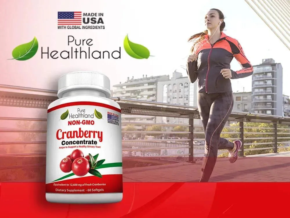 PURE HEALTHLAND - Pure Healthland Cranberry Concentrate Supplement 60 Capsulas Blandas - The Red Vitamin MX - Suplementos Alimenticios - {{ shop.shopifyCountryName }}