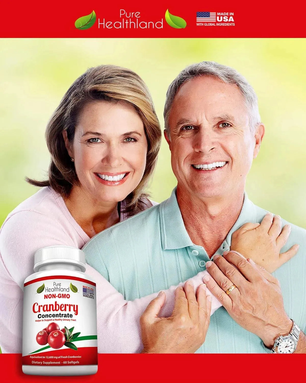 PURE HEALTHLAND - Pure Healthland Cranberry Concentrate Supplement 60 Capsulas Blandas - The Red Vitamin MX - Suplementos Alimenticios - {{ shop.shopifyCountryName }}