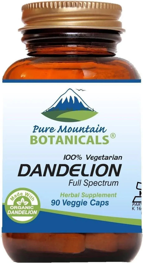 PURE MOUNTAIN BOTANICALS - Pure Mountain Botanicals Dandelion Root 450Mg. 90 Capsulas - The Red Vitamin MX - Suplementos Alimenticios - {{ shop.shopifyCountryName }}