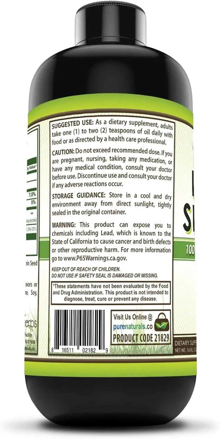 PURE NATURALS - Pure Naturals Black Seed Oil 473Ml. - The Red Vitamin MX - Suplementos Alimenticios - {{ shop.shopifyCountryName }}