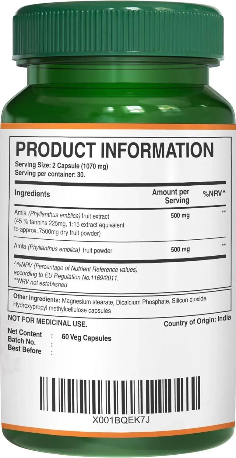 PURE NUTRITION - Pure Nutrition Amla Extract 1000Mg. 60 Capsulas - The Red Vitamin MX - Suplementos Alimenticios - {{ shop.shopifyCountryName }}