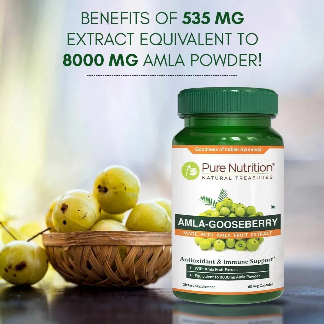 PURE NUTRITION - Pure Nutrition Amla Extract 1000Mg. 60 Capsulas - The Red Vitamin MX - Suplementos Alimenticios - {{ shop.shopifyCountryName }}