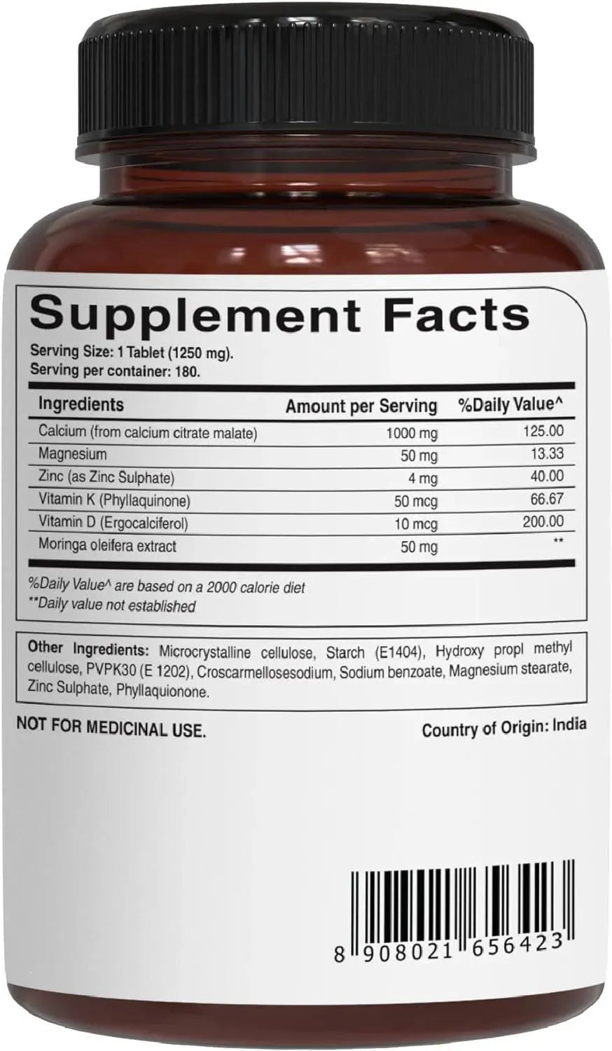 PURE NUTRITION - Pure Nutrition Ultra Calcium Citrate 1250Mg. 180 Tabletas - The Red Vitamin MX - Suplementos Alimenticios - {{ shop.shopifyCountryName }}