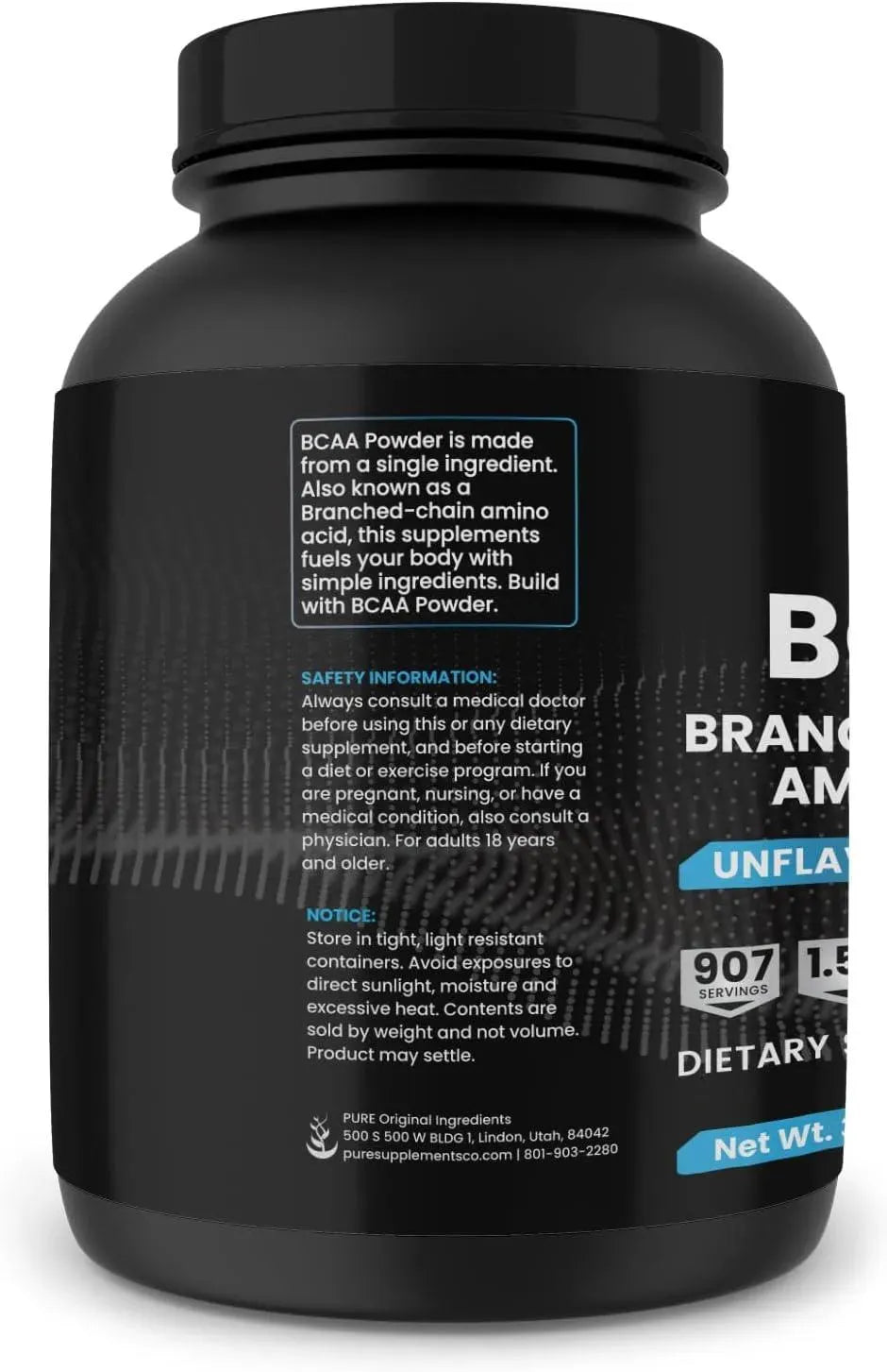 PURE ORIGINAL INGREDIENTS - PURE ORIGINAL INGREDIENTS 2:1 BCAA Powder 1.36 Kg. - The Red Vitamin MX - Suplementos Alimenticios - {{ shop.shopifyCountryName }}