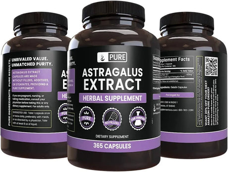 PURE ORIGINAL INGREDIENTS - Pure Original Ingredients Astragalus 365 Capsulas - The Red Vitamin MX - Suplementos Alimenticios - {{ shop.shopifyCountryName }}