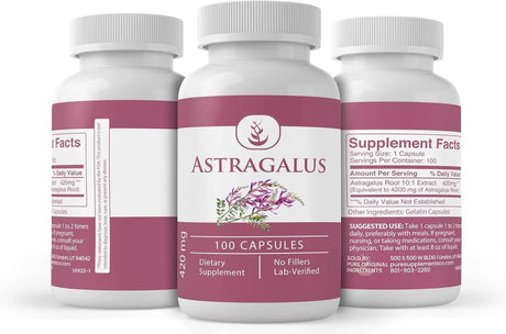 PURE ORIGINAL INGREDIENTS - Pure Original Ingredients Astragalus Extract 100 Capsulas - The Red Vitamin MX - Suplementos Alimenticios - {{ shop.shopifyCountryName }}