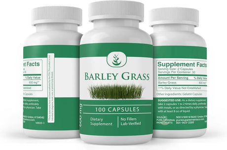 PURE ORIGINAL INGREDIENTS - Pure Original Ingredients Barley Grass 100 Capsulas - The Red Vitamin MX - Suplementos Alimenticios - {{ shop.shopifyCountryName }}