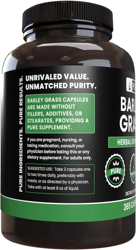PURE ORIGINAL INGREDIENTS - Pure Original Ingredients Barley Grass 365 Capsulas - The Red Vitamin MX - Suplementos Alimenticios - {{ shop.shopifyCountryName }}