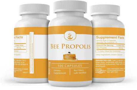 PURE ORIGINAL INGREDIENTS - Pure Original Ingredients Bee Propolis 100 Capsulas - The Red Vitamin MX - Suplementos Alimenticios - {{ shop.shopifyCountryName }}