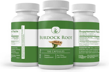 PURE ORIGINAL INGREDIENTS - Pure Original Ingredients Burdock Root 100 Capsulas - The Red Vitamin MX - Suplementos Alimenticios - {{ shop.shopifyCountryName }}