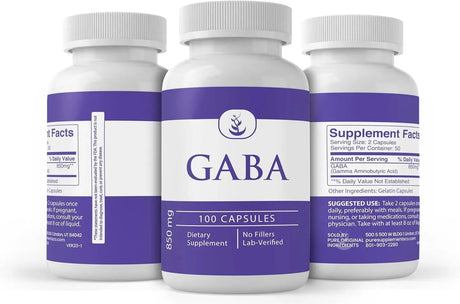 PURE ORIGINAL INGREDIENTS - Pure Original Ingredients GABA 100 Capsulas - The Red Vitamin MX - Suplementos Alimenticios - {{ shop.shopifyCountryName }}