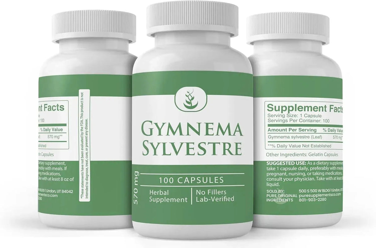 PURE ORIGINAL INGREDIENTS - Pure Original Ingredients Gymnema Sylvestre 100 Capsulas - The Red Vitamin MX - Suplementos Alimenticios - {{ shop.shopifyCountryName }}