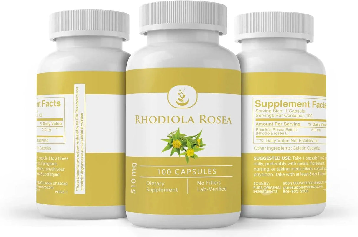 PURE ORIGINAL INGREDIENTS - PURE ORIGINAL INGREDIENTS Rhodiola Rosea 100 Capsulas - The Red Vitamin MX - Suplementos Alimenticios - {{ shop.shopifyCountryName }}