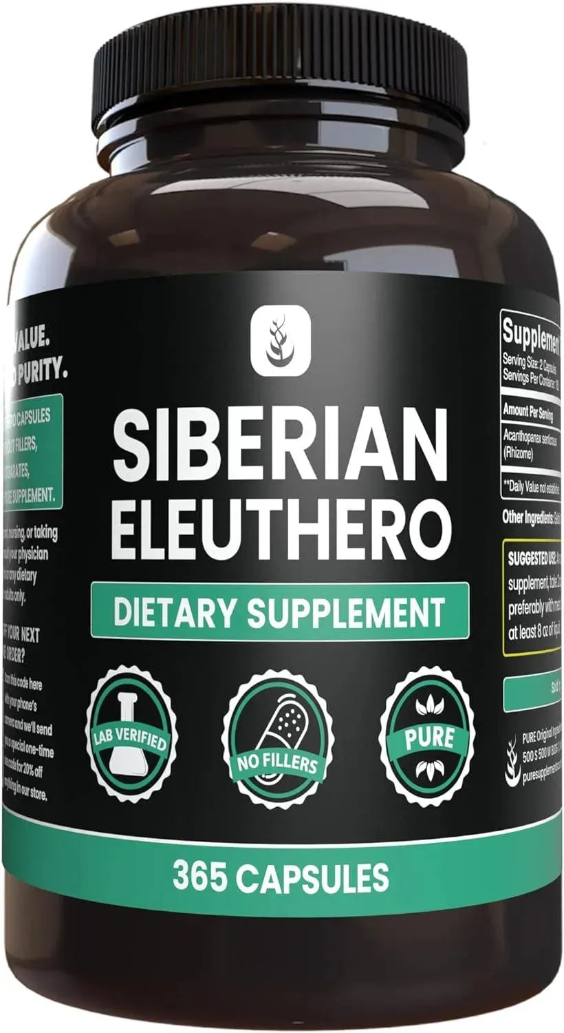 PURE ORIGINAL INGREDIENTS - Pure Original Ingredients Siberian Eleuthero 365 Capsulas - The Red Vitamin MX - Suplementos Alimenticios - {{ shop.shopifyCountryName }}