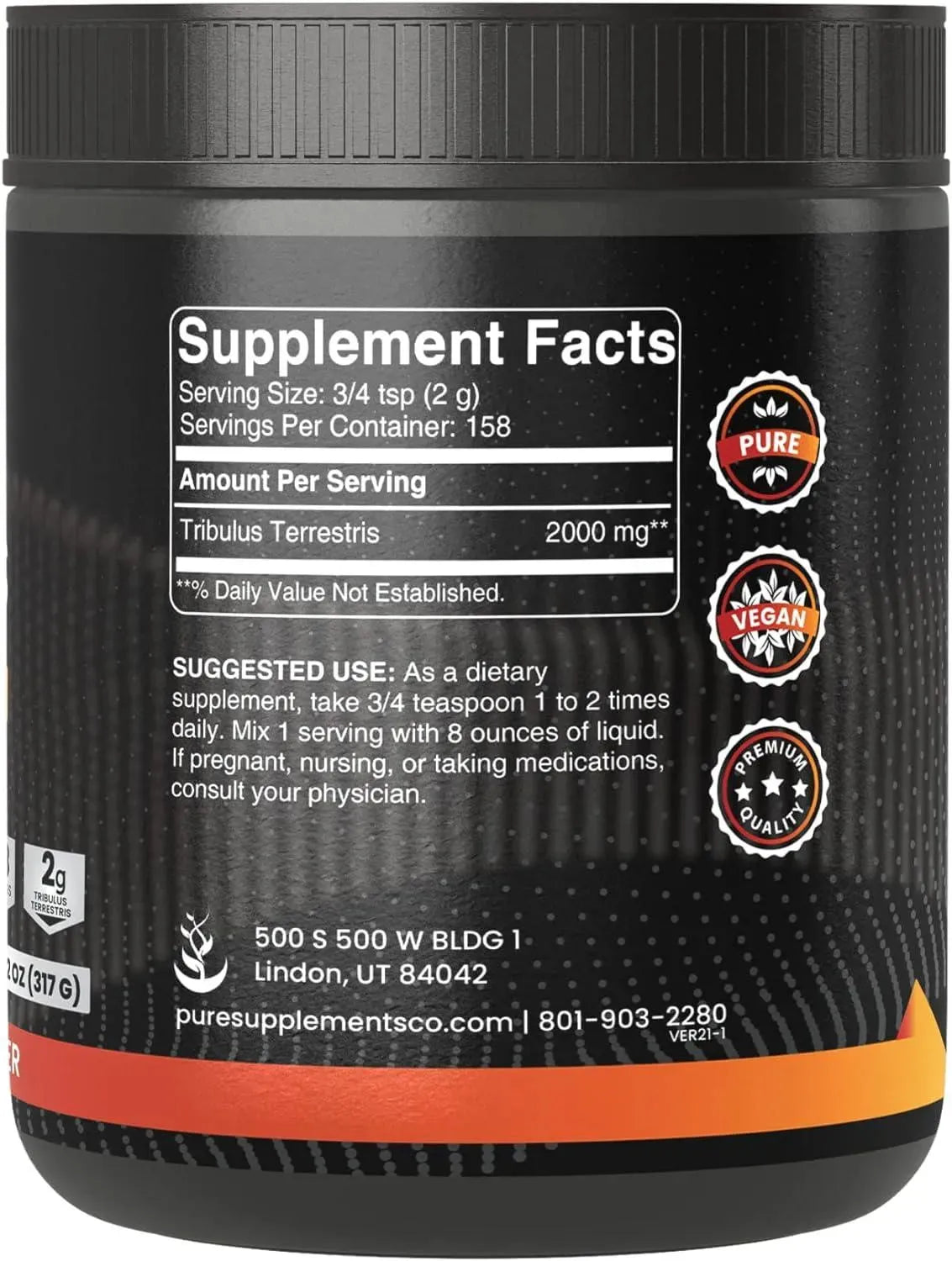 PURE ORIGINAL INGREDIENTS - Pure Original Ingredients Tribulus Terrestris 317Gr. - The Red Vitamin MX - Suplementos Alimenticios - {{ shop.shopifyCountryName }}