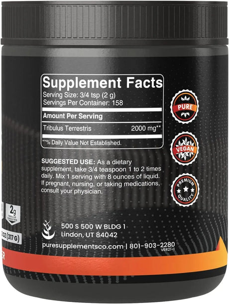 PURE ORIGINAL INGREDIENTS - Pure Original Ingredients Tribulus Terrestris 317Gr. - The Red Vitamin MX - Suplementos Alimenticios - {{ shop.shopifyCountryName }}