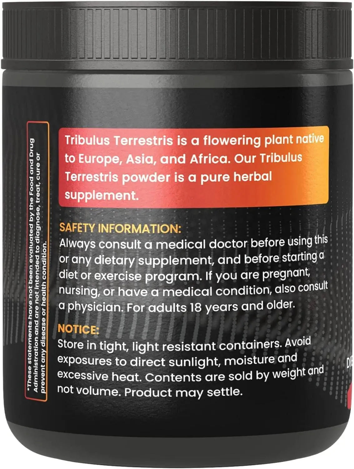 PURE ORIGINAL INGREDIENTS - Pure Original Ingredients Tribulus Terrestris 317Gr. - The Red Vitamin MX - Suplementos Alimenticios - {{ shop.shopifyCountryName }}