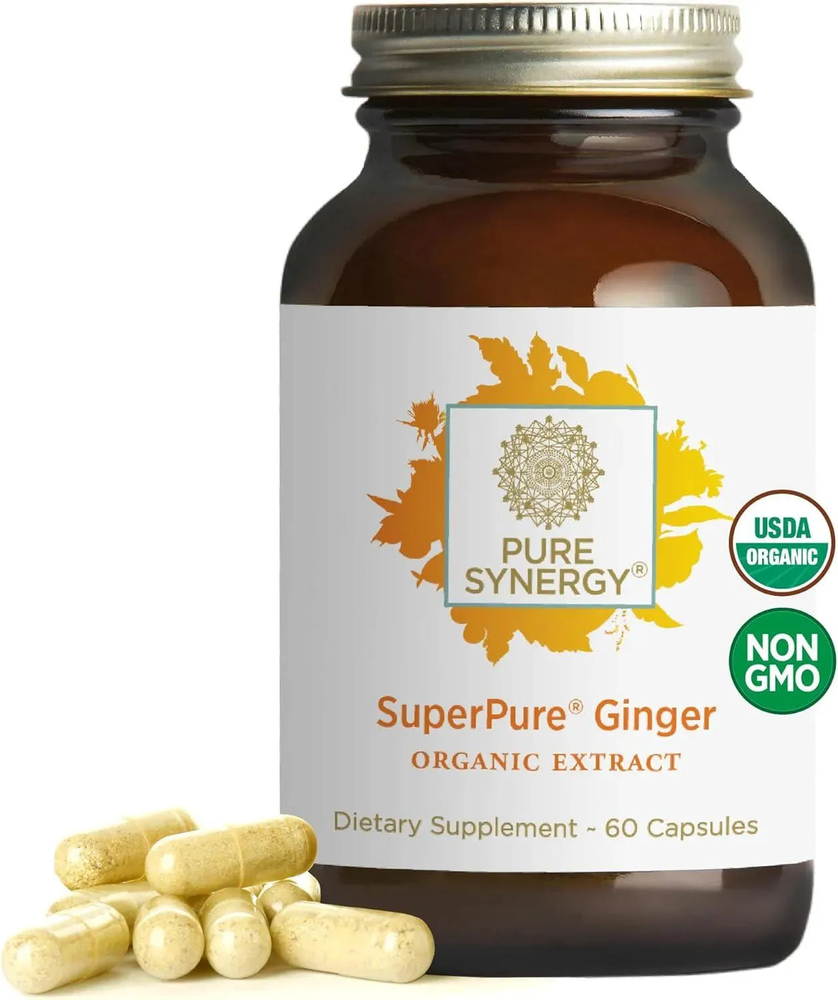 PURE SYNERGY - PURE SYNERGY SuperPure Ginger Extract 60 Capsulas - The Red Vitamin MX - Suplementos Alimenticios - {{ shop.shopifyCountryName }}