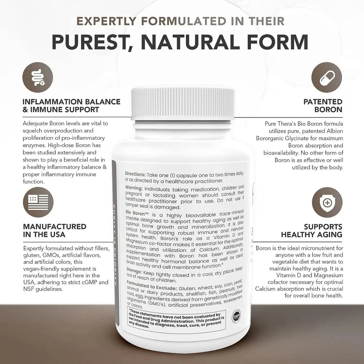 PURE THERAPRO RX - Pure TheraPro Rx Bio Boron 30Mg. 90 Capsulas - The Red Vitamin MX - Suplementos Alimenticios - {{ shop.shopifyCountryName }}