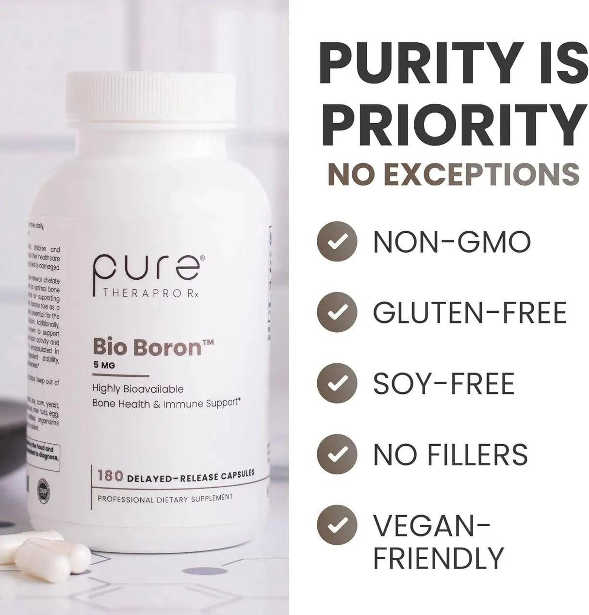 PURE THERAPRO RX - Pure TheraPro Rx Bio Boron 5 Mg. 180 Capsulas - The Red Vitamin MX - Suplementos Alimenticios - {{ shop.shopifyCountryName }}