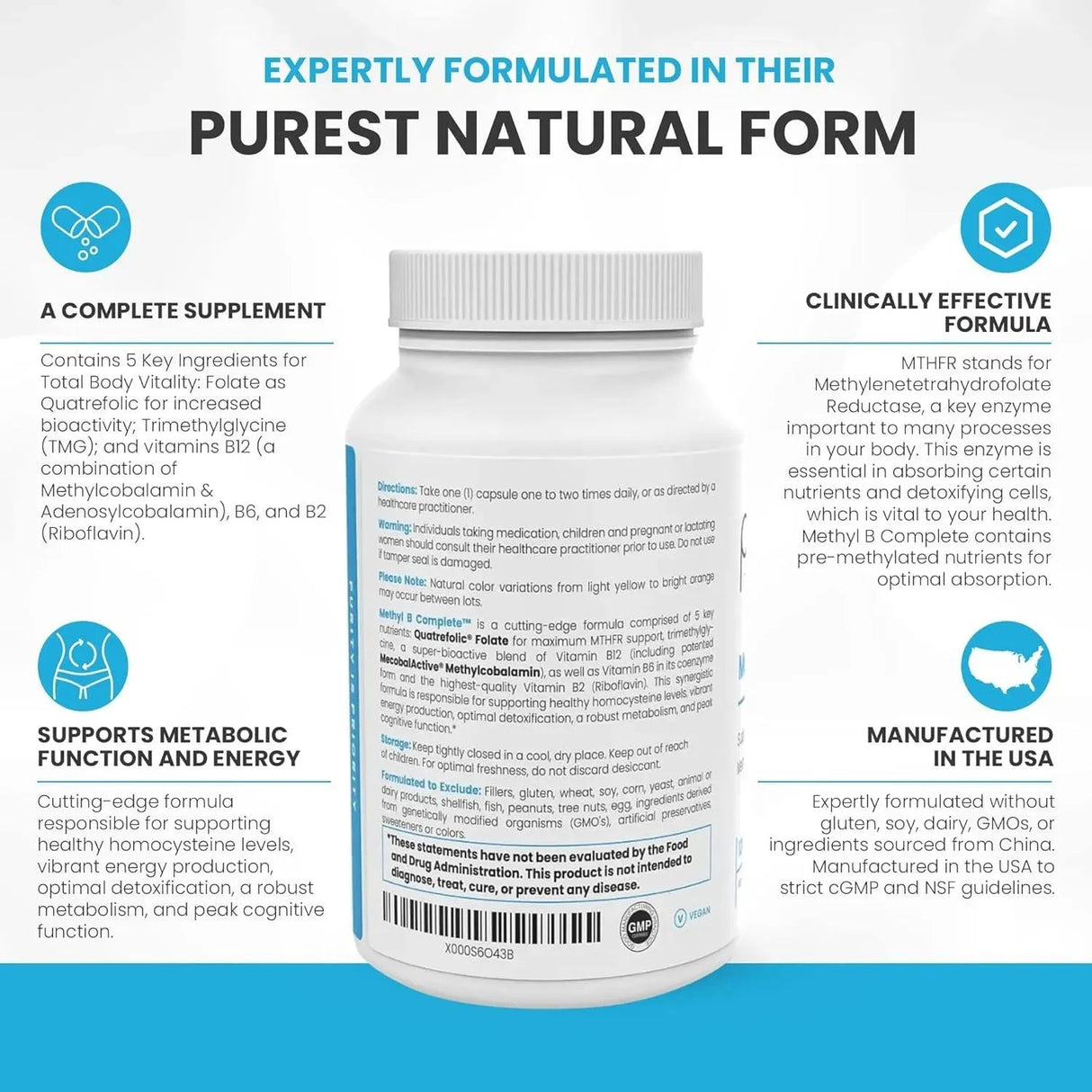 PURE THERAPRO RX - Pure Therapro Rx Methyl B Complete 120 Capsulas - The Red Vitamin MX - Suplementos Alimenticios - {{ shop.shopifyCountryName }}
