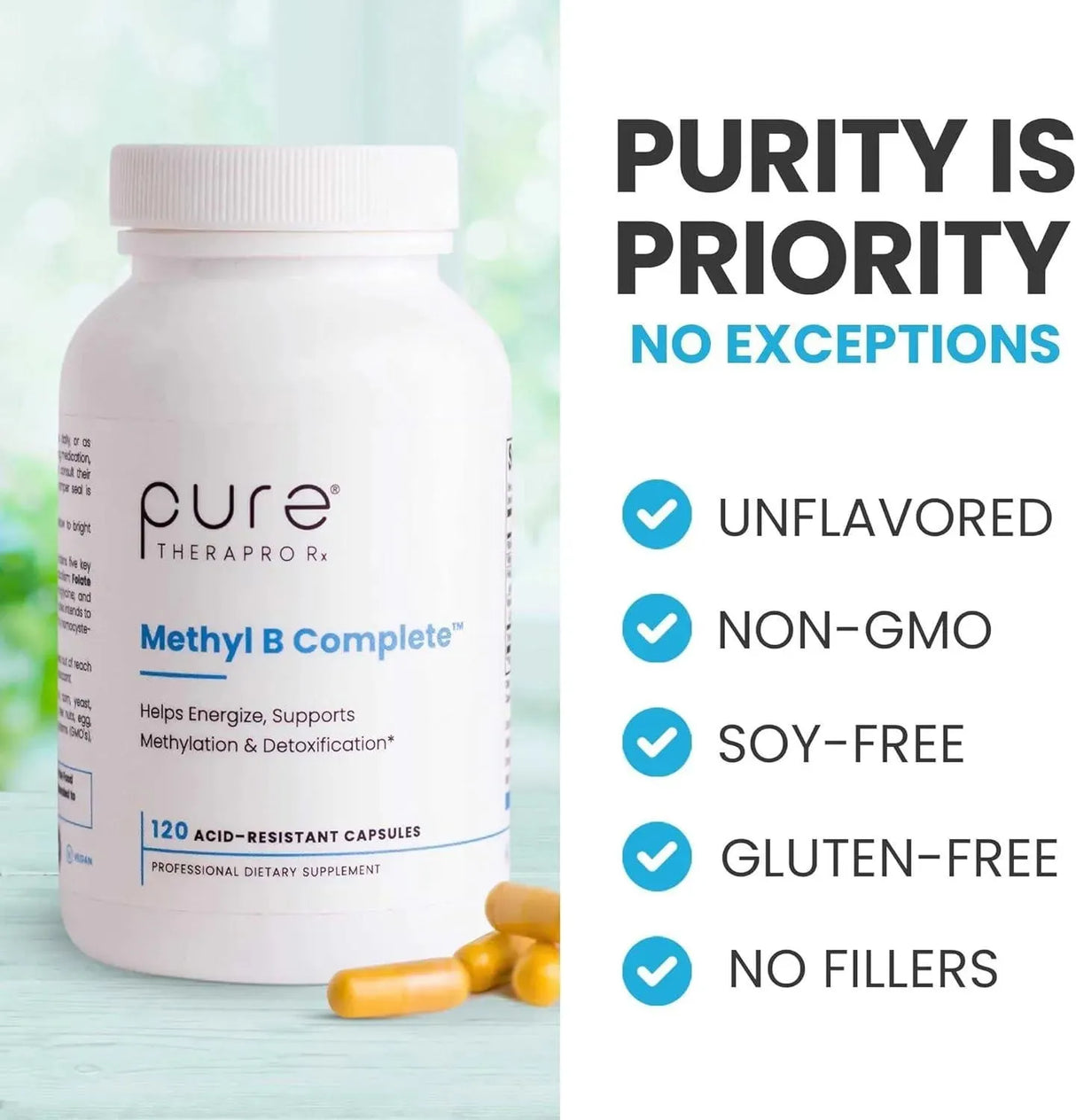 PURE THERAPRO RX - Pure Therapro Rx Methyl B Complete 120 Capsulas - The Red Vitamin MX - Suplementos Alimenticios - {{ shop.shopifyCountryName }}