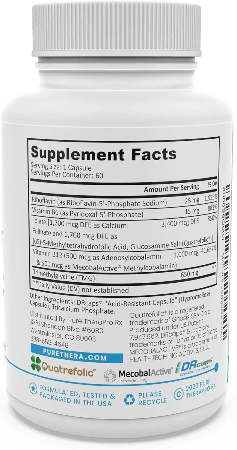 PURE THERAPRO RX - Pure Therapro Rx Methyl B Complete 60 Capsulas - The Red Vitamin MX - Suplementos Alimenticios - {{ shop.shopifyCountryName }}