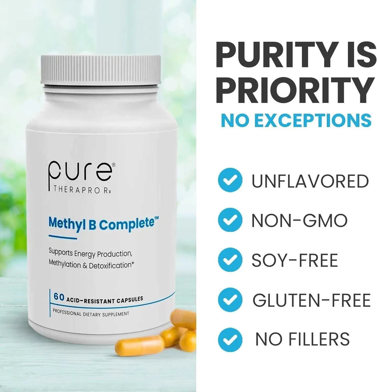 PURE THERAPRO RX - Pure Therapro Rx Methyl B Complete 60 Capsulas - The Red Vitamin MX - Suplementos Alimenticios - {{ shop.shopifyCountryName }}