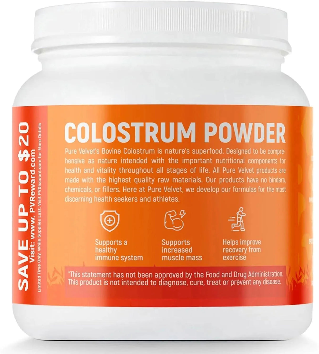 PURE VELVET - Pure Velvet Colostrum Powder 10Oz. - The Red Vitamin MX - Suplementos Alimenticios - {{ shop.shopifyCountryName }}