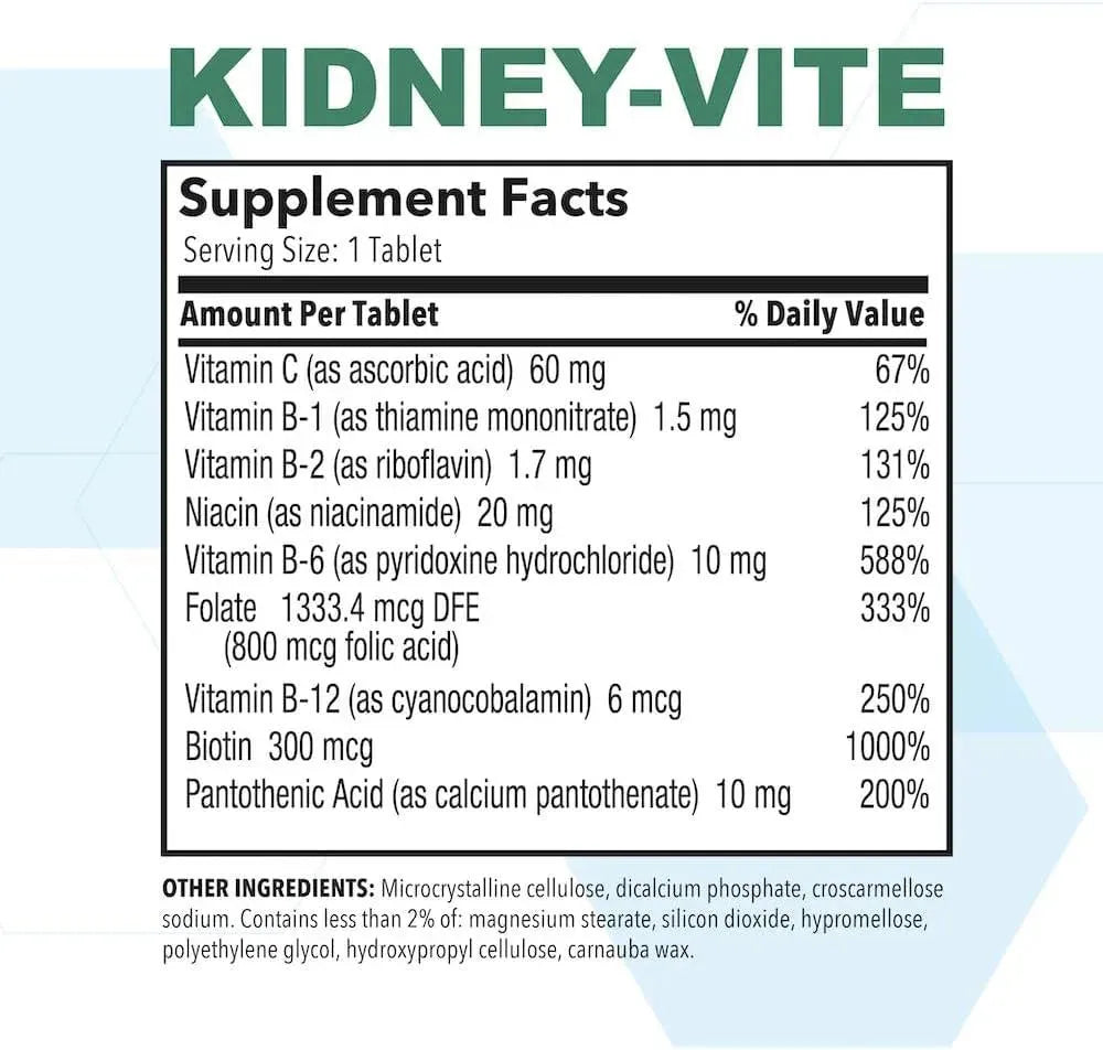 PUREGEN LABS - Puregen Labs Kidney-Vite 100 Tabletas 2 Pack - The Red Vitamin MX - Suplementos Alimenticios - {{ shop.shopifyCountryName }}