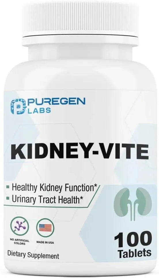 PUREGEN LABS - Puregen Labs Kidney-Vite 100 Tabletas - The Red Vitamin MX - Suplementos Alimenticios - {{ shop.shopifyCountryName }}