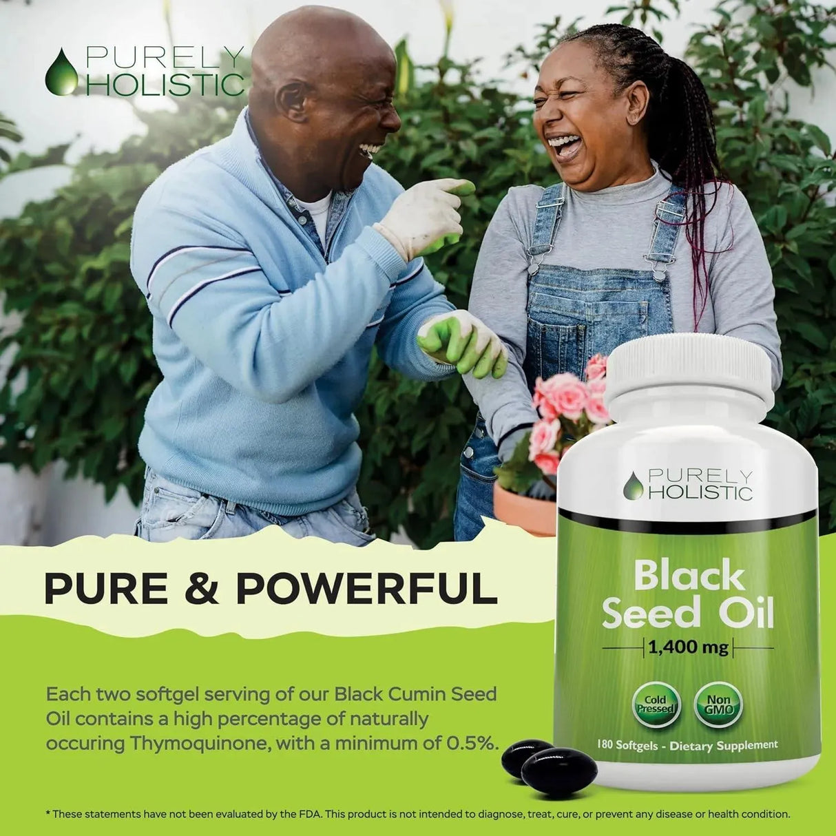 PURELY HOLISTIC - Purely Holistic Black Seed Oil 1400Mg. 180 Capsulas Blandas - The Red Vitamin MX - Suplementos Alimenticios - {{ shop.shopifyCountryName }}