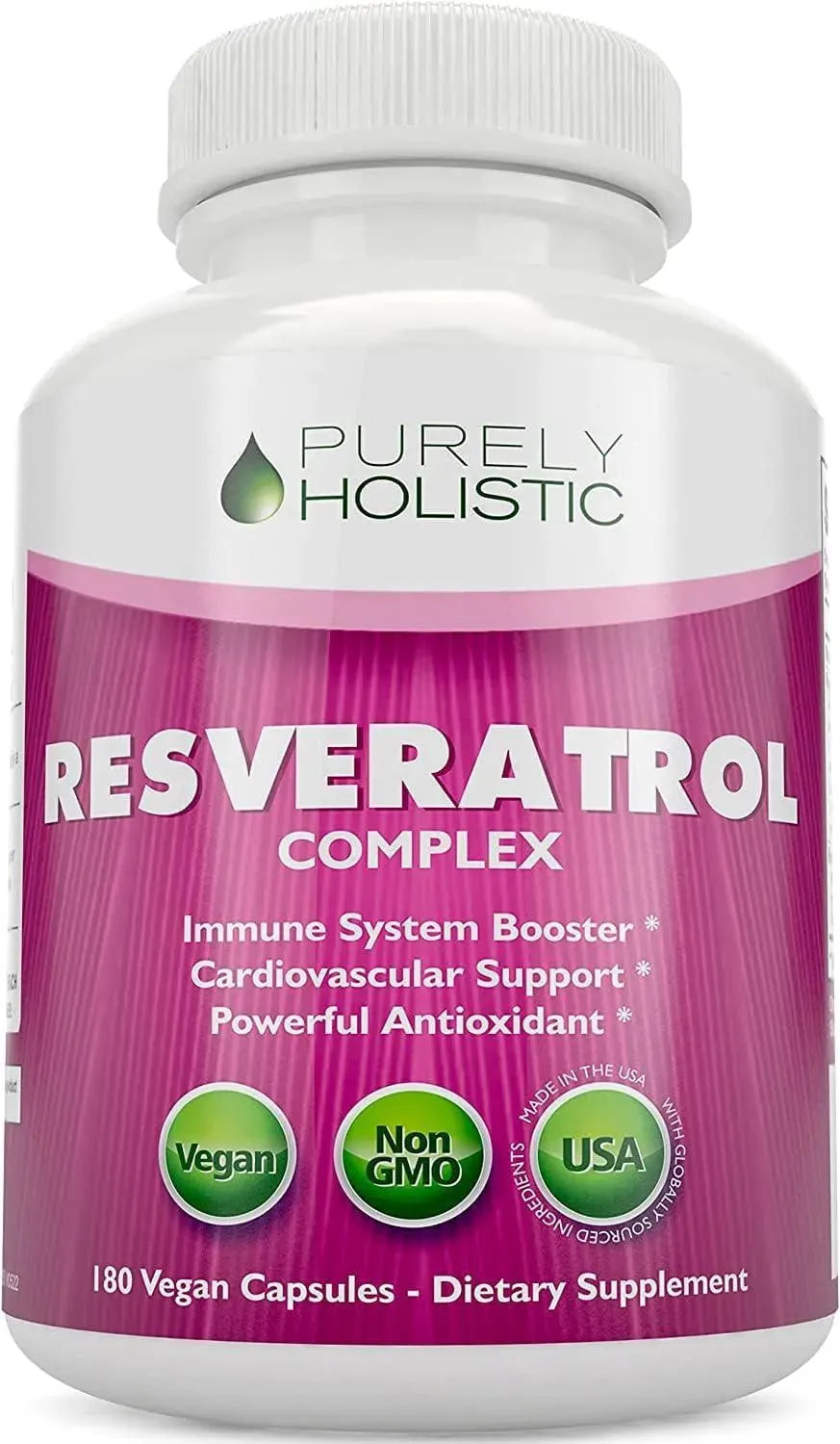 PURELY HOLISTIC - Purely Holistic Resveratrol 1450Mg. 180 Capsulas - The Red Vitamin MX - Suplementos Alimenticios - {{ shop.shopifyCountryName }}